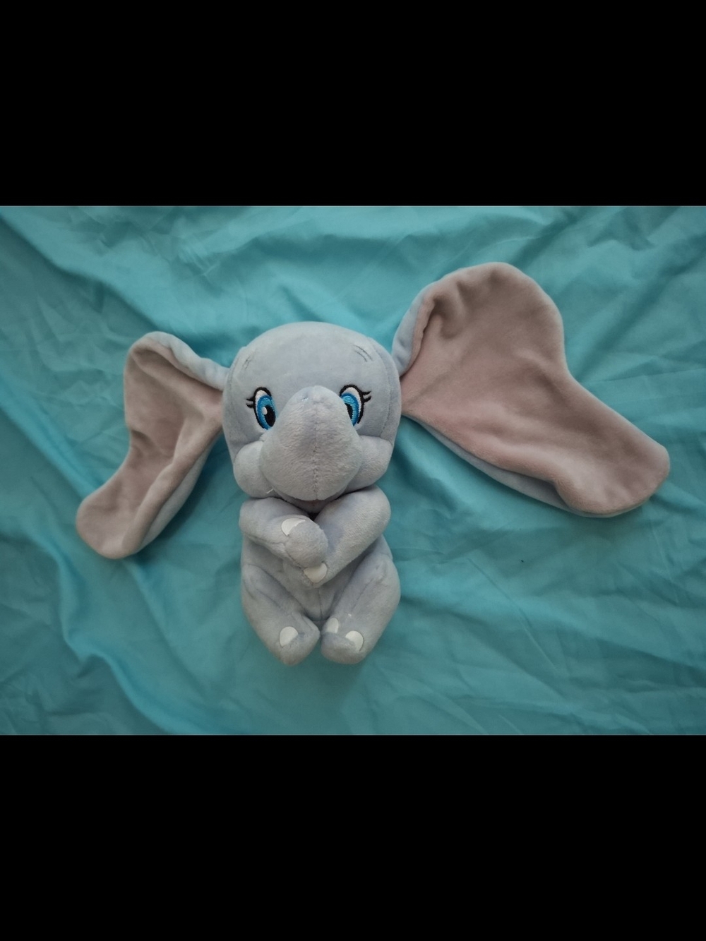 Gray Dumbo Elephant Plush Toy for Kids - Soft Cuddly Stuffed Animal